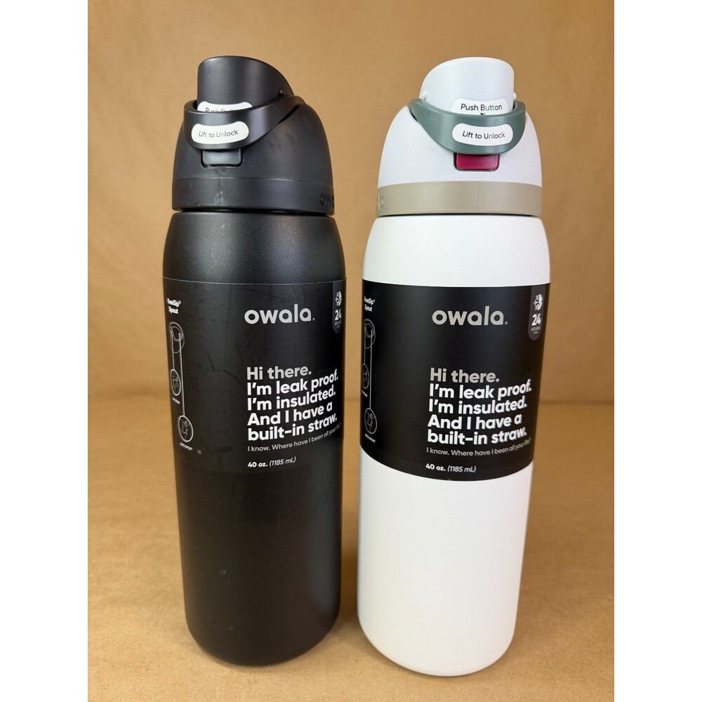 Owala FreeSip CHOOSE YOUR COLOR Insulated Stainless Steel Water Bottle 40oz NEW
